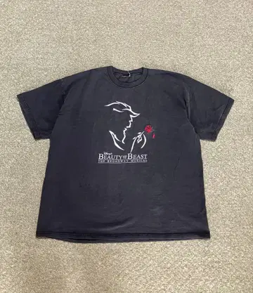 90s 미녀와 야수 디즈니 빈티지 t셔츠 미국제 XL