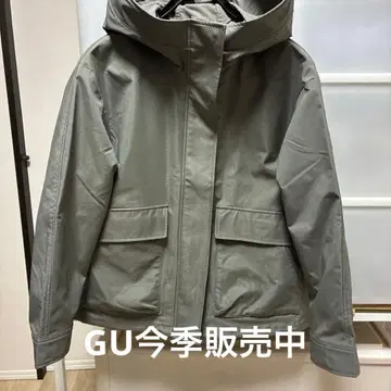 GU 마운틴 후드티 M 사이즈 올리브 그레이