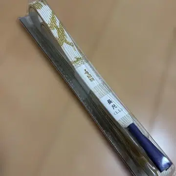 허리띠 수공예 끈 새상품 롱사이즈 L L 포멀 금색 화이트 순수 실크