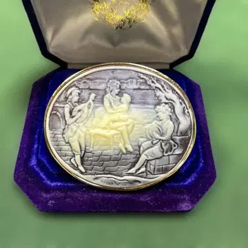 카메오 브로치 여성용 앤티크