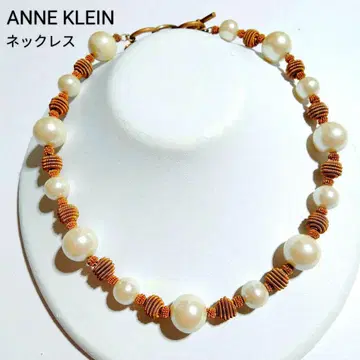 언클라인 모조 진주 직조 골드 목걸이 토글 클래스프