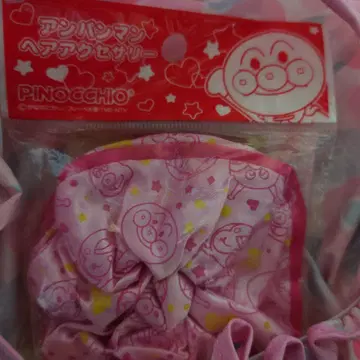 호빵맨 헤어 액세서리 핑크