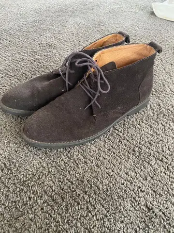 랄프 로렌 다크 브라운 스웨이드 처카 부츠