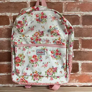 Cath Kids 꽃무늬 백팩 화이트/핑크