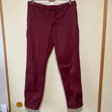 INCOTEX 버건디 치노 팬츠
