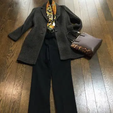 다마 컬렉션 캐시미어 헤링본 코트