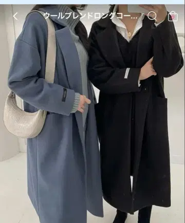 디홀릭 울 블렌드 롱 코트