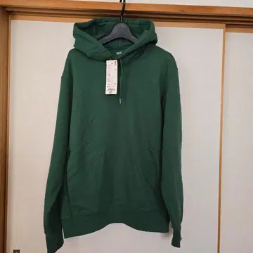미사용 새상품 UNIQLO 그린 후드티 S 사이즈
