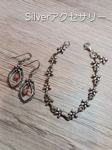 Silver925 팔찌 귀걸이