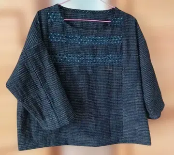 서생 무늬 풀오버 8부 소매