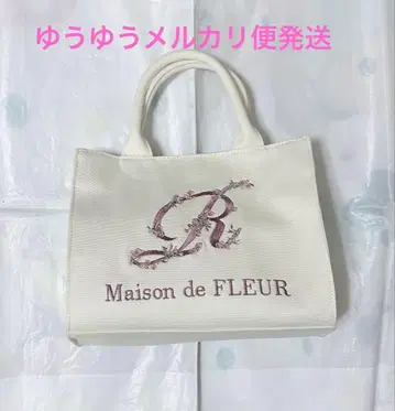 Maison de FLEUR 메조플 자수 플라워 토트백