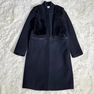 고급 루마니아산 sandro paris 2way 코트 네이비 36사이즈