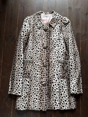 미사용 새상품 데이시 deicy 레오파드 무늬 코트 F 레오파드