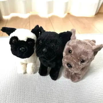 강아지 봉제 인형 3개 세트