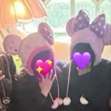 미니 핑크 팬캡