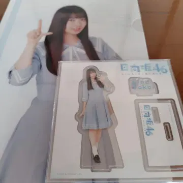 히나타자카46 사카이 니이나 로손 복권 아크릴 스탠드 클리어 파일 세트