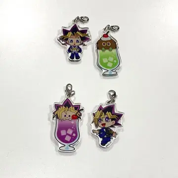 유희왕 콜라보 카페 아크릴 와이어 참 유희 세트