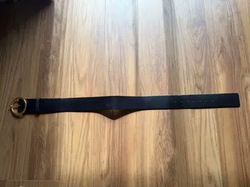 [ EPOCA ] 블랙 벨트 골드 컬러 버클