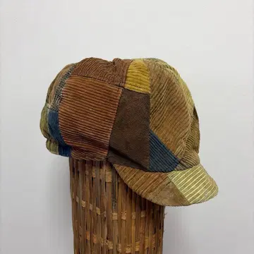 패치워크 코듀로이 헌팅 캡