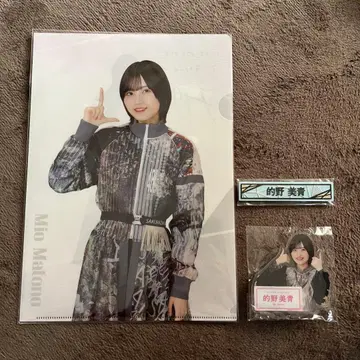 사쿠라자카46 마토노 미오 클리어 파일 아크릴 배지 케이블 클립