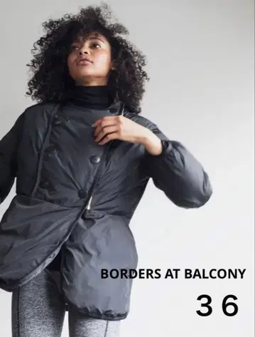 보더스 앳 발코니 패딩 자켓 충전솜 36 블랙