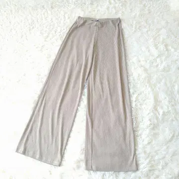 ZARA 자라 와이드 이지 팬츠 리브 S 26 루즈핏 허리밴딩 베이지