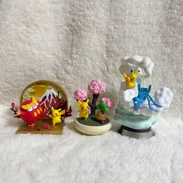 포켓몬 리멘트 피규어 피카츄 3종 세트 일괄