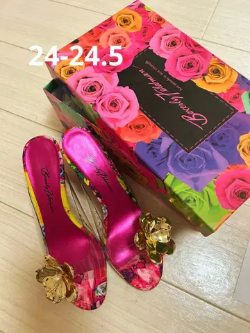 플라워 샌들 핑크 24-24.5