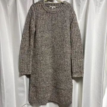 LOUNIE 니트 긴팔 원피스 그레이 계열