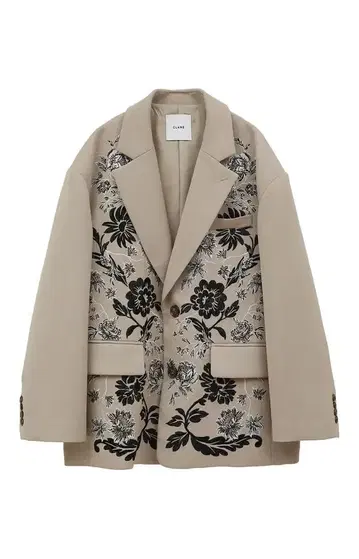CLANE 플라워 자수 테일러드 재킷