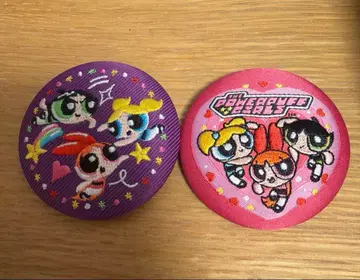 파워퍼프걸 자수 캔배지 2개 세트