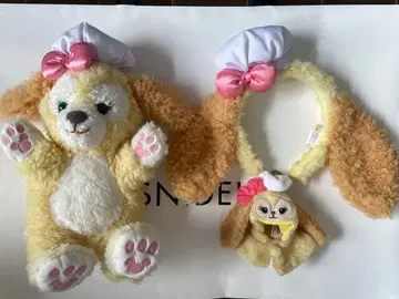 쿠키앤 머리띠 봉제인형 퍼펫 봉제인형 판초