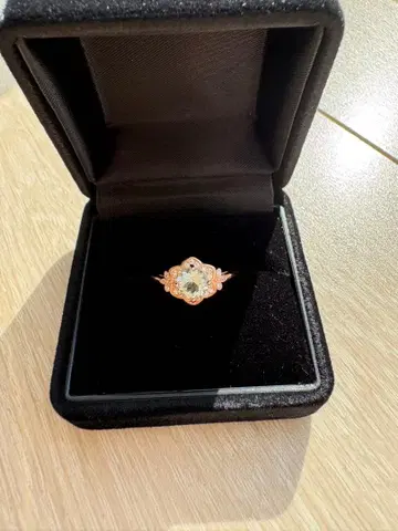 R.made 길경 반지 아쿠아 마린