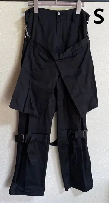 MAD V계 허리 천 탈부착 가능 펑크 스타일 S 사이즈 바지