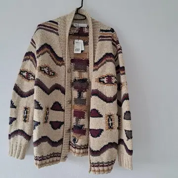 론 허먼 기하학 패턴 가디건 M 사이즈
