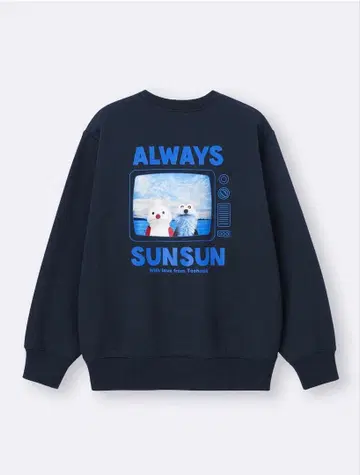 GU 퍼펫 순순 콜라보 헤비 웨이트 맨투맨 풀오버 XL 사이즈