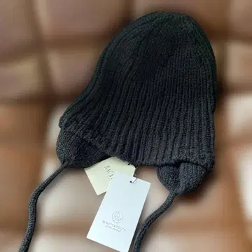 RACAL 블랙 니트 모자 프리 사이즈