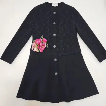 모리하나에 아르마 로즈 모리하나에 브랜드 니트 코트 38