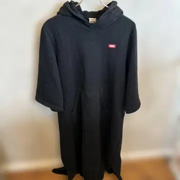 참스 CHUMS 후드 부착 맨투맨 원피스 L 블랙