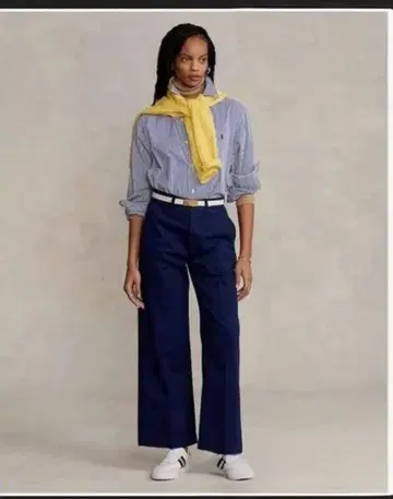 (미사용 새상품) POLO 랄프 로렌 여성 와이드 치노 팬츠