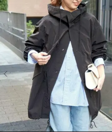 Spick and Span P/Ny 발수 스노우 카모 후드티 코트 36