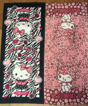 헬로키티 쿠로미 타월 세트