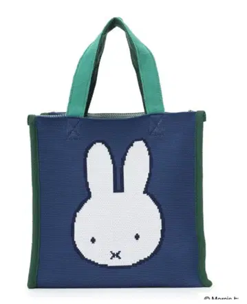 정가 약 4000엔 새상품 미개봉 미피 니트 토트백 네이비