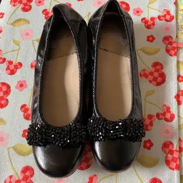 고베 비쥬 사진 비쥬 리본 펌프스 블랙 24cm