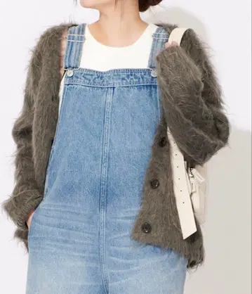 JOURNAL STANDARD 니트 가디건 샤기 그레이 v넥