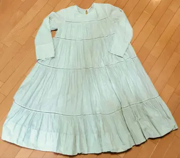 누키테파 민트 그린 롱 원피스