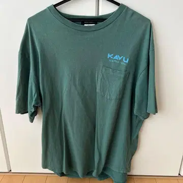 KAVU 그린 포켓 T셔츠