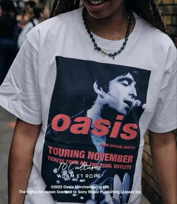 [ 새상품 ] oasis TOURING NOVEMBER 셔츠 화이트
