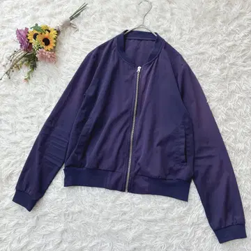 [리셰 글래머] 봄버 자켓 집업 블루종 저지 소재 M