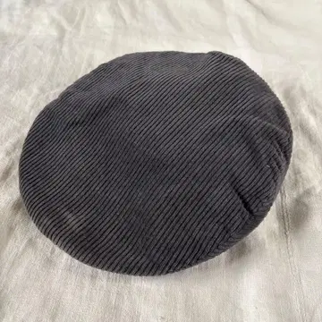70's 프랑스제 워크 코듀로이 헌팅 캡 다크 그레이
